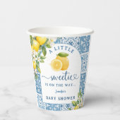 レモンベビー地中海のシャワーブルータイル 紙コップ (裏面)