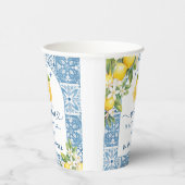 レモンベビー地中海のシャワーブルータイル 紙コップ (右)
