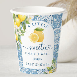 レモンベビー地中海のシャワーブルータイル 紙コップ