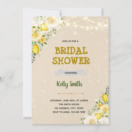 レモンベビー散布招待状 サンキューカード (正面)