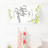 レモンベビー素朴シャワーへようこそ 横断幕 (インサイチュ)