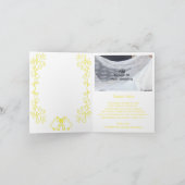 レモンベルズスクロールワーク結婚デザイン サンキューカード (内部)