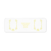 レモンベルズスクロール結婚ワーク差出人住所 ラベル (正面)