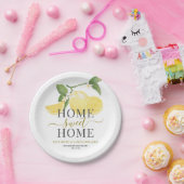 レモンホームスウィートエレガントホーム引っ越し祝いパーティーパーティー ペーパープレート (パーティー)