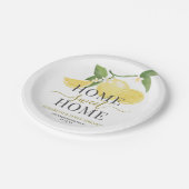 レモンホームスウィートエレガントホーム引っ越し祝いパーティーパーティー ペーパープレート (アングル)