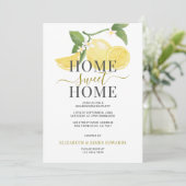 レモンホームスウィートホーム引っ越し祝いパーティーパーティー 招待状 (スタンド正面)