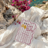 レモンボウズ女の子ベビーシャワー 招待状