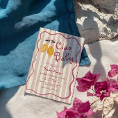 レモンボウズ女の子ベビーシャワー 招待状