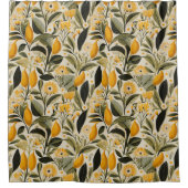 レモンボタニカルグローブ シャワーカーテン (正面)