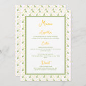 レモンボタニカルシトラスサマー庭園の結婚式 メニュー (正面/裏面)