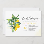 レモンボタニカルブライダルシャワー 招待状 (正面)