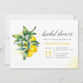 レモンボタニカルブライダルシャワー 招待状 (正面)