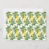 レモンボタニカルブライダルシャワー 招待状 (裏面)