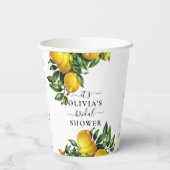 レモンボホブライダルシャワー紙カップ 紙コップ (裏面)