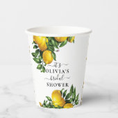 レモンボホブライダルシャワー紙カップ 紙コップ (正面)