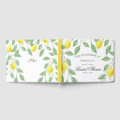 レモンボホモダンサマーブライダルシャワー ゲストブック (全面)