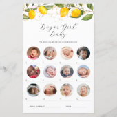 レモンボーイ/ガールベイビーシャワーゲーム (正面)