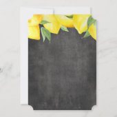 レモンボーシャルボードベビーシャワー招待状 招待状 (裏面)