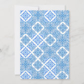 レモンポジターノイタリアンベビーシャワーアマルフィタイル 招待状 (裏面)