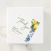 レモンポジターノイタリアンベビーシャワー フェイバータグ (インサイチュ)