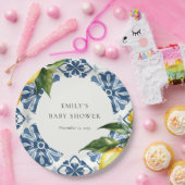 レモンポジターノイタリアンベビーシャワー ペーパープレート (パーティー)