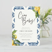 レモンポジターノイタリアンベビーシャワー 招待状 (スタンド正面)