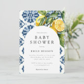 レモンポジターノイタリアンベビーシャワー 招待状 (スタンド正面)