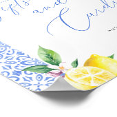 レモンポジターノギフトとカード結婚ズサイン ポスター (角)