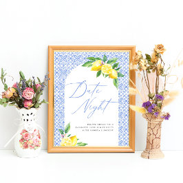 レモンポジターノザアモーレデイトナイトアイディア ポスター