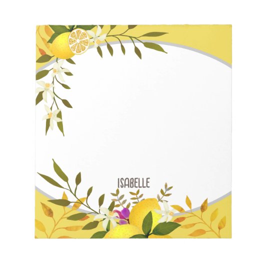 レモンマスタード ノートパッド (正面)