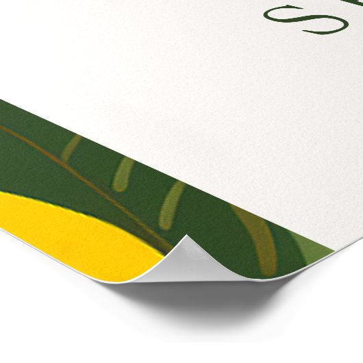 レモンママのメインスクイーズ赤ちゃんシャワーへようこそ ポスター (角)