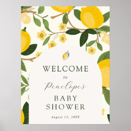 レモンママのメインスクイーズ赤ちゃんシャワーへようこそ ポスター