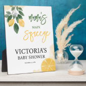 レモンママのメインスクイーズ赤ちゃんシャワープラーク フォトプラーク (側面)