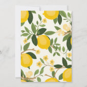 レモンママのメインスクイーズ赤ちゃんシャワー 招待状 (裏面)