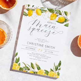 レモンママのメインスクイーズ赤ちゃんシャワー 招待状