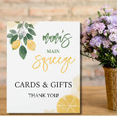 レモンママのメイン絞りカードとギフトサイン フォトプラーク