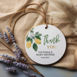 レモンママのメイン絞りベビーシャワー フェイバータグ