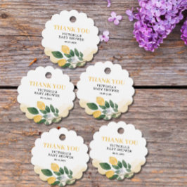 レモンママのメイン絞りベビーシャワー フェイバータグ