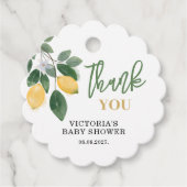 レモンママのメイン絞りベビーシャワー フェイバータグ (正面)