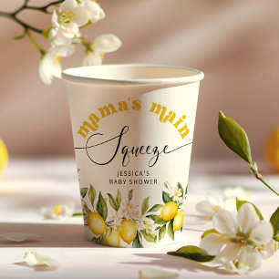 レモンママのメイン絞りベビーシャワー 紙コップ