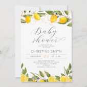 レモンママズメインスクイーズ赤ちゃんシャワー招待状 招待状 (正面)