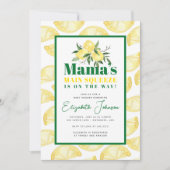 レモンママズメインスクイーズ赤ちゃんシャワー招待状 招待状 (正面)