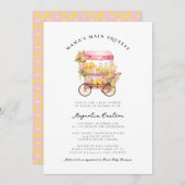 レモンママズメインスクイーズ赤ちゃんシャワー招待状 招待状 (正面/裏面)