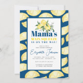 レモンママズメインスクイーズ赤ちゃんシャワー招待状 招待状 (正面)