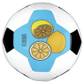 レモンマンガイラストレーション サッカーボール (回転)