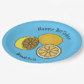 レモンマンガイラストレーション ペーパープレート (アングル)