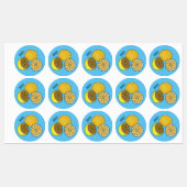 レモンマンガイラストレーション ラベル (シート)