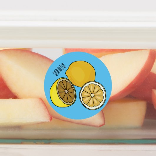 レモンマンガイラストレーション ラベル (貼付)