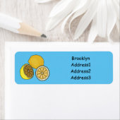 レモンマンガイラストレーション ラベル (インサイチュ)