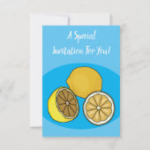 レモンマンガイラストレーション 招待状 (裏面)